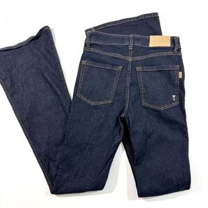 Retrofete High Rise Flare Jeans Size 25 Dark Wash
